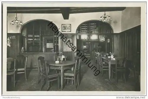 Rothenburg - Gasthaus zum grünen Baum - Besitzer Hans Schmidt - Foto-AK 30er Jahre