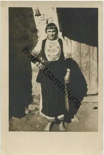 Mazedonien - junge Frau - Foto-AK ca. 1915
