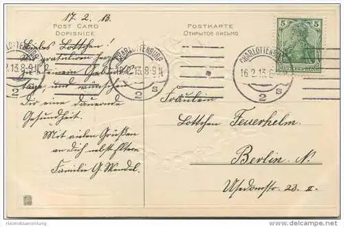 Geburtstag - Rosen - Maiglöckchen - Prägedruck