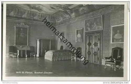 4490 St. Florian - Stift - Bischofs-Zimmer - Foto-AK