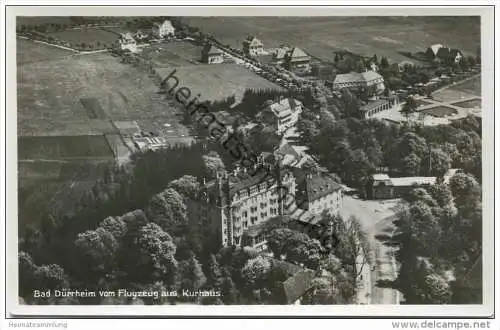 Bad Dürrheim - Kurhaus - Flugaufnahme ca. 1940 - Foto-AK