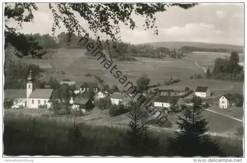 Oberwarmensteinach am Fusse des Ochsenkopf - Foto-AK 50er Jahre