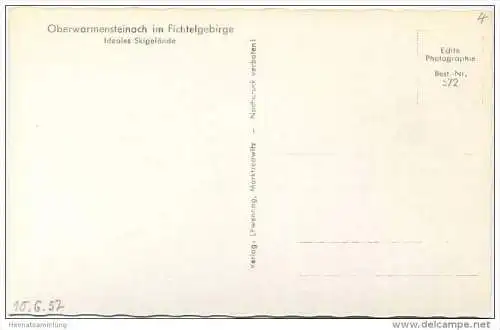 Oberwarmensteinach - Foto-AK 50er Jahre