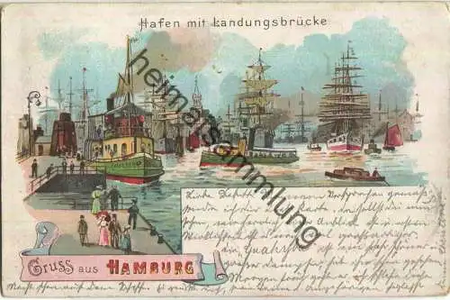 Hamburg - Hafen - Landungsbrücke