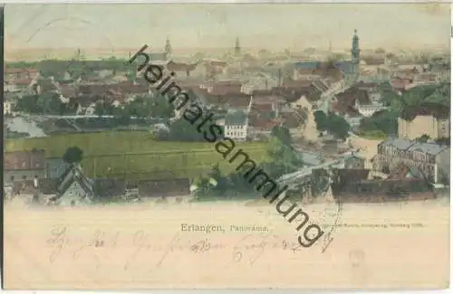 Erlangen - Panorama - Verlag Hermann Martin Nürnbeg