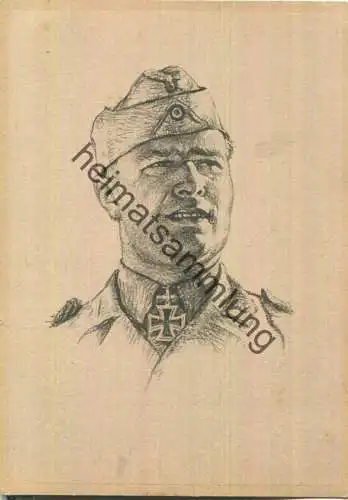 Ritterkreuzträger des Heeres - Kurt Kirchner - Zeichnung Prof. Oskar Graf München - Herstellung: F. Bruckmann KG München