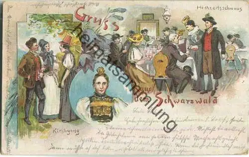 Gruss aus dem Schwarzwald - Kirchgang - Hochzeitsschmaus