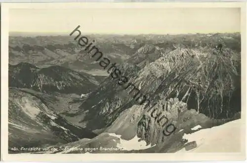 Fernsicht von der Scesaplana gegen Brandnertal - Foto-Ansichtskarte - Verlag G. Heinzle 's Erben Bludenz