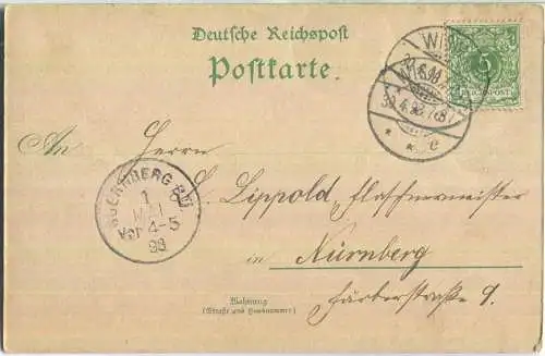 Wismar - Hafen - Seebad Wendorf - gel. 1898 - Verlag Reemt Eenboom Wismar