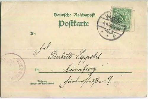 Wismar - Kramerstrasse - Hafen - Marktplatz - gel. 1898 - Verlag Reemt Eenboom Wismar