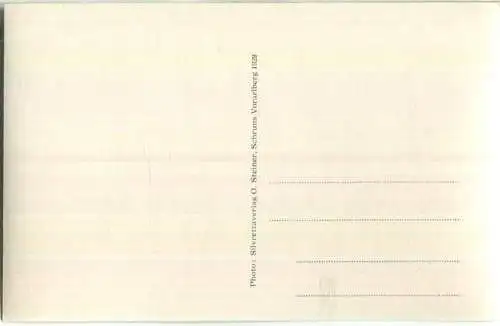 Schruns - Mittagspitze - drei Türme - Foto-Ansichtskarte - Silvrettaverlag O. Steiner Schruns 1929