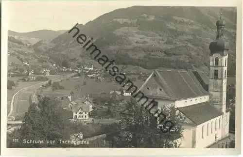 Schruns von Tschagguns - Foto-Ansichtskarte - Verlag G. Heinzle 's Erben Bludenz 20er Jahre