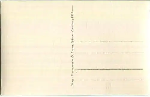 Schruns - Foto-Ansichtskarte - Silvrettaverlag O. Steiner Schruns 1929