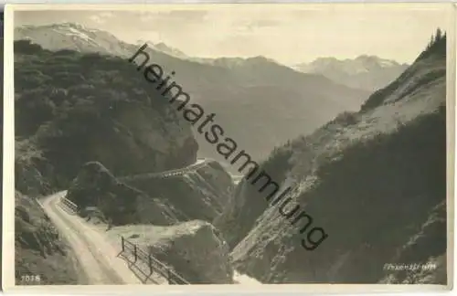 Flexenstrasse - Foto-Ansichtskarte - Silvrettaverlag O. Steiner Schruns 1929