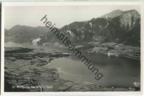 St. Wolfgang See und Schafberg - Foto-Ansichtskarte - Cosy-Verlag Salzburg