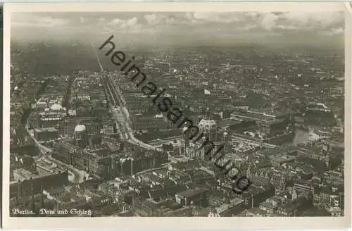 Berlin-Mitte - Dom und Schloss - Fliegeraufnahme - Foto-Ansichtskarte - Verlag Klinke & Co. Berlin