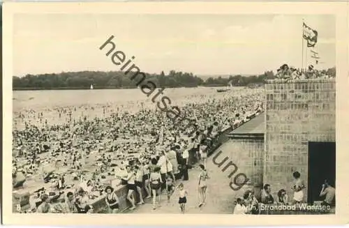 Berlin-Wannsee - Strandbad - Foto-Ansichtskarte - Hans Steffen Lichtenrade