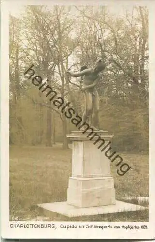 Berlin-Charlottenburg - Cupido im Schlosspark - von Hopfgarten - Foto-Ansichtskarte 40er Jahre - Verlag Ludwig Walter