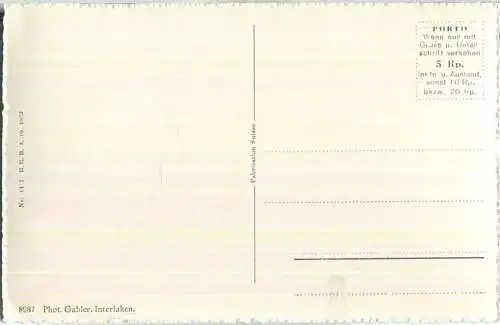 Interlaken - Bezirksspital - Foto-Ansichtskarte - Verlag Gabler Interlaken ca. 1940