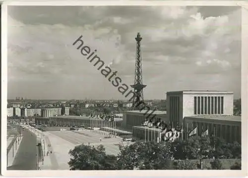 Berlin - Funkturm - Ausstellungsgelände - Foto-Ansichtskarte - Feldpost - Verlag Hans Andres Berlin