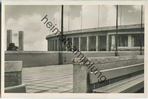 Berlin - Reichssportfeld - Osttor - Deutsche Kampfbahn - Foto-Ansichtskarte - Amtliche Olympia-Postkarte