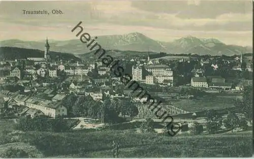 Traunstein - Panorama - Verlag E. Mikler & Co. Traunstein