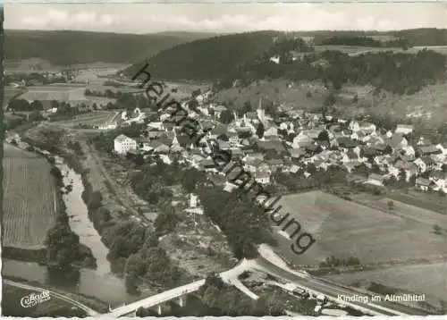 Kinding - Luftaufnahme - Foto-Ansichtskarte - Verlag Josef Herrler Kinding