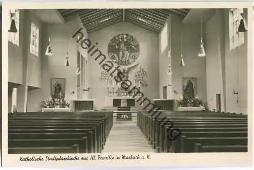 Marbach - Katholische Stadtpfarrkirche zur hl. Familie - Foto-Ansichtskarte - Verlag Foto-Liebe Marbach