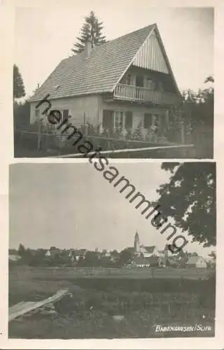 Babenhausen - Einzelnes Haus - Foto-AK - Verlag Foto Karsten München - Rückseite beschrieben