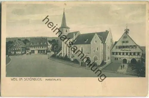 Weil im Schönbuch - Rathaus - Kirche - Verlag W. A. Wörn Weil im Schönbuch