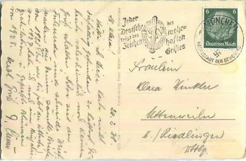 Gutenstein - Strassentunnel - Foto-Ansichtskarte - Verlag Franz Walter Überlingen