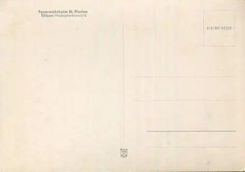 Titisee - Feuerwehrheim St. Florian - AK Grossformat