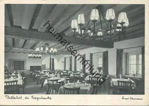 Obersalzberg - Der Platterhof - Bergschenke - AK Grossformat 1943 - Deutsche Kunst- und Verlagsanstalt GmbH Dortmund