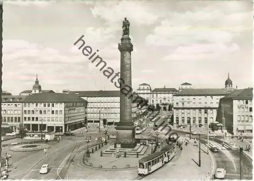 Darmstadt - Luisenplatz - Strassenbahn - Foto-Ansichtskarte