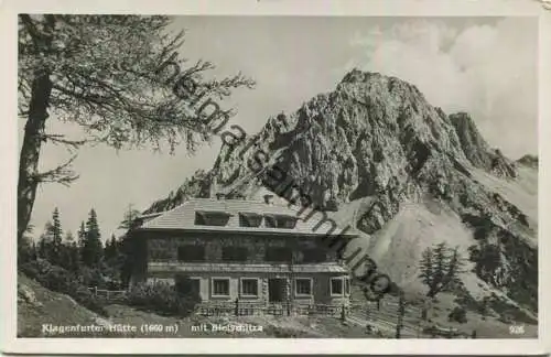 Klagenfurter Hütte - Bielschitza - Foto-AK 1936 - Verlag Franz Schilcher Klagenfurt