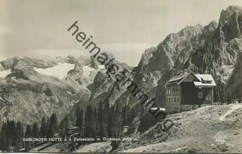 Gablonzer Hütte auf der Zwieselalm - Foto-AK 1934 - Verlag Brüder Lenz Dobl