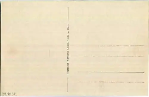 Thale - Bodetal - Foto-Ansichtskarte - Verlag Hermann Leiste Thale