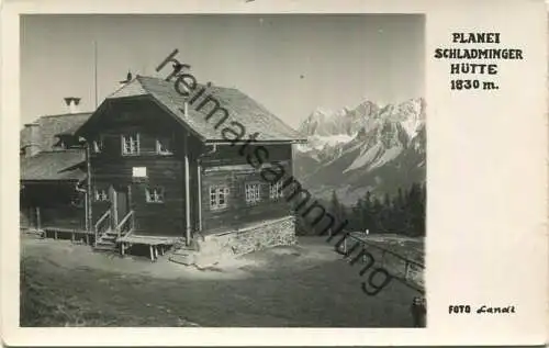 Planai - Schladminger Hütte - Foto-AK - gel.