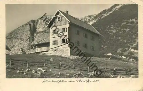 Dümlerhütte am Warscheneck - Foto-AK - Verlag J. Hochreiter Windischgarsten gel.