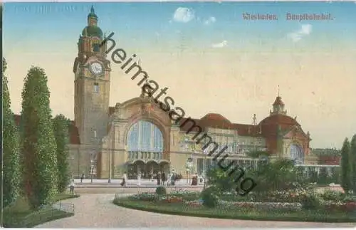 Wiesbaden - Hauptbahnhof - Verlag Heinrich Nord Wiesbaden