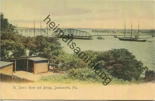 Florida - Jacksonville - St. John 's River and Bridge - Edition The Rotograph Co. N. Y. City 1904