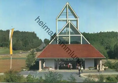 Autobahnkirche Maria Schutz der Reisenden - Autobahn München Stuttgart - Ausfahrt Adelsried - AK Grossformat