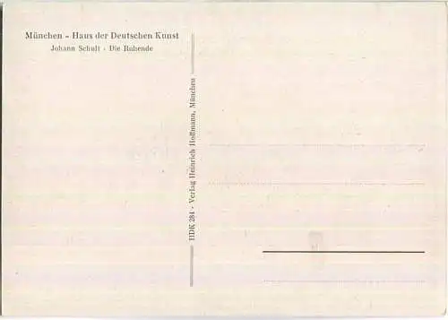 HDK284 - Die Ruhende - Johann Schult - Verlag Photo-Hoffmann München