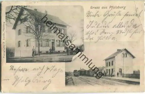Phalsbourg - Pfalzburg - la gare - Bahnhof - Verlag F. Knecht Pfalzburg