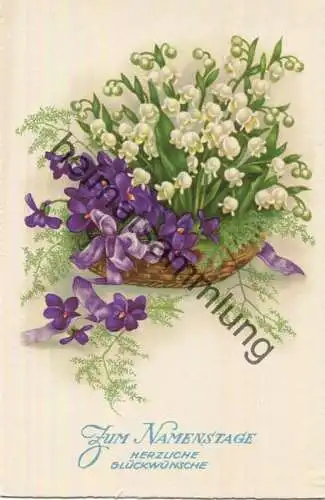 Namenstag - Blumen - Verlag B. Co. B. 8060-4