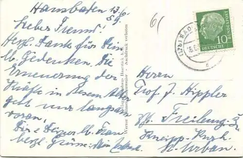 Badenweiler - Der "Alte Mann" - Verlag P. Haarstick Badenweiler gel. 1959