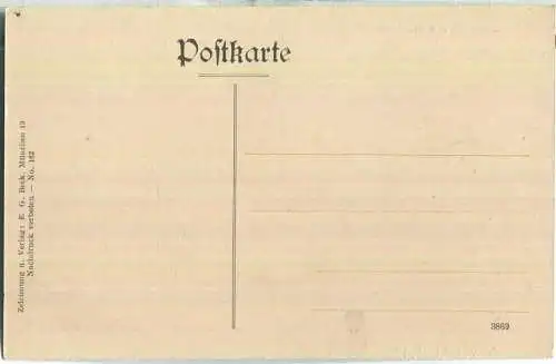 Sulzbach an der Murr - Gesamtansicht - Künstlerkarte - Zeichnung und Verlag E. G. Beck München