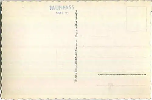 Route du Jaunpass et les Gastlosen - Foto-Ansichtskarte - Edition Photo Metzger Lausanne