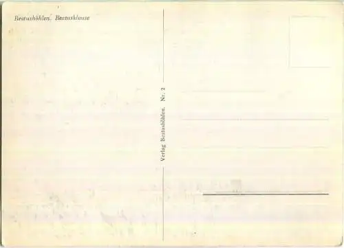 Beatushöhle - Beatusklause - Verlag Beatushöhlen Nr. 2 30er Jahre