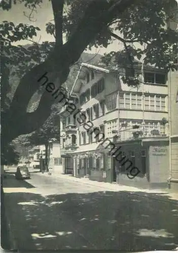 Interlaken - Hotel Restaurant Rütli - Foto-Ansichtskarte - Rosenstrasse 7 - Verlag Hans Steiner Bern